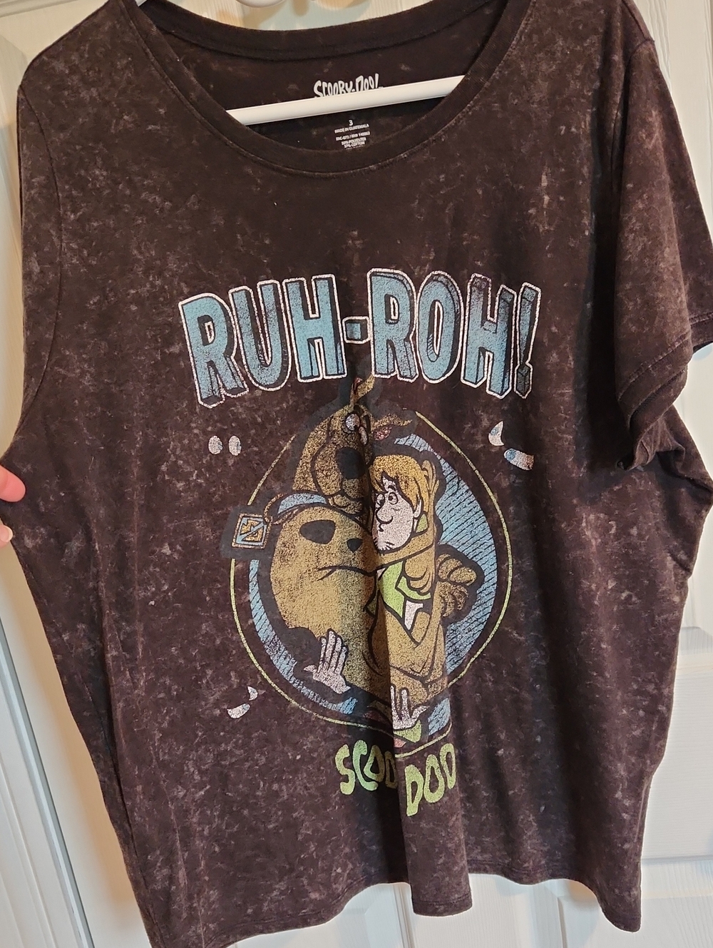 Scooby-Doo 'Ruh-Roh!' Graphic Tee - Grey